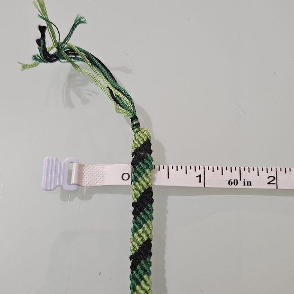 Green & Black Striped Bracelet - Picture 5 of 6